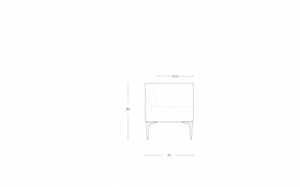 Dimensoes do produto sof 44